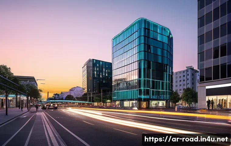 도로교통사 현업 종사자 인터뷰 - **Prompt 1: AI-Powered Urban Intersection**
    "A wide-angle, vibrant, and futuristic cityscape sho...