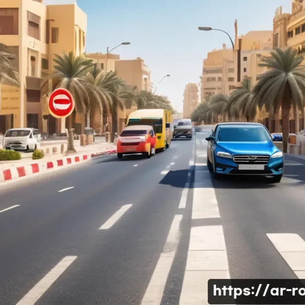 도로교통사 시험에서 주의해야 할 점 - A detailed and realistic scene of a young Arab driver, dressed modestly in casual clothing and weari...