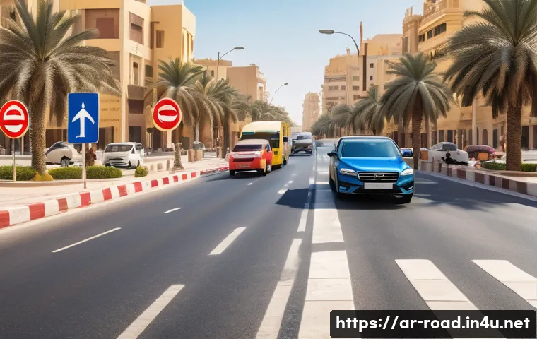 도로교통사 시험에서 주의해야 할 점 - A detailed and realistic scene of a young Arab driver, dressed modestly in casual clothing and weari...